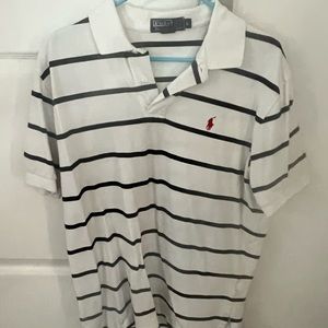 White/blue Ralph Lauren Polo with small Red horse used